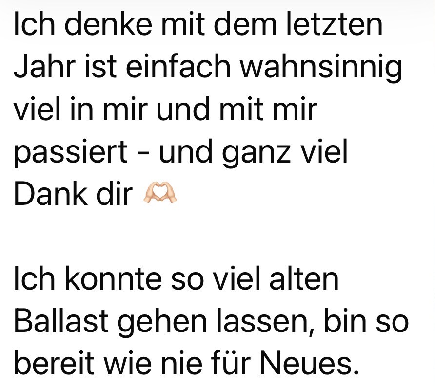 ”Ich bin bereit wie nie für Neues” feedback